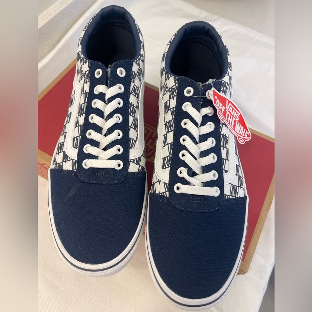 Vans Sketched Checkerboard Sneakers in Black and White